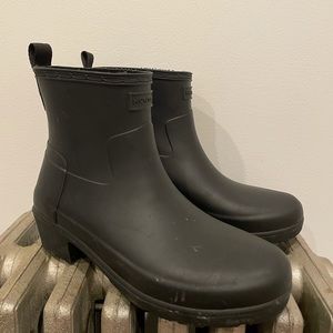 Hunter Chelsea black boots